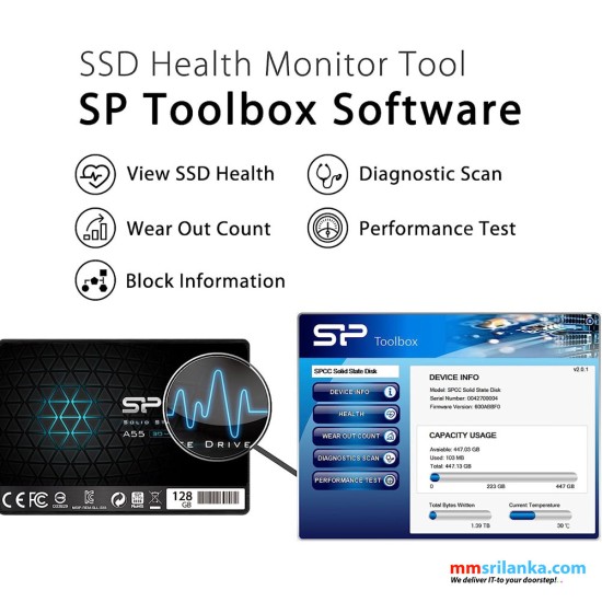 Silicon Power Solid State Drive (SSD) 128GB (3Y)